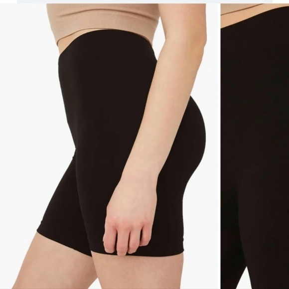 NEW Free People Intimately Seamless Bike Shorts Black M/L - Picture 4 of 4